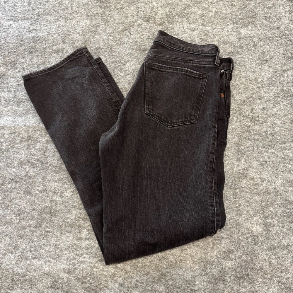 Abercrombie & Fitch The 90s Straight Mid Rise Straight-Leg Casual Jeans - Picture 2 of 3